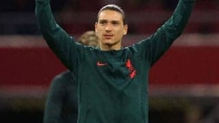 「決めてくれよ！」がら空きゴールに決められず…それでも別のゴールは決めるヌニェスにファンも一喜一憂「点は取ってるからOK」