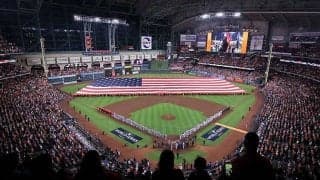 MLBワールドシリーズで日本人登場に反響　驚きの場所からプレーボール宣言に「凄い！」