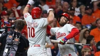 【MLB WS】フィリーズが“2.2％の奇跡”起こして先勝　ワールドシリーズで5点差逆転は史上6度目