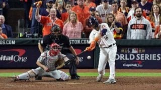 大逆転負け目前、アストロズ代打の故意肘出しに米批判　死球ならず「球審が正しい」