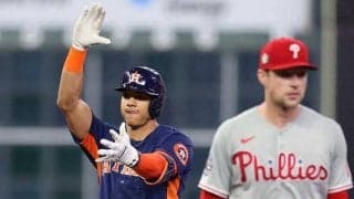 MLBワールドシリーズで超電撃速攻　史上初の「初回3連続長打」をたった4球で達成