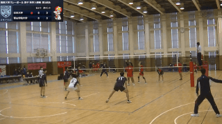 関東大学バレーボール連盟 秋季リーグ 男子1部-2部入替戦 Aコート【見逃し配信】
