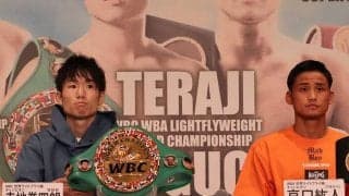 寺地拳四朗VS京口紘人、11.1王座統一戦へ会見　10年ぶり2度目の日本人対決で火花