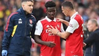 「何度か蹴られていた」先制点アシストも負傷交代のサカ、W杯出場を懸念する声にアルテタ監督「そうでないことを願う」