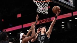 渡邊雄太、4戦連続の3Pを含む5得点…試合終盤にも出場してネッツの連敗脱出に貢献