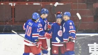 [アイスホッケー] 「キーパーを中心に勝ち切れた」法大に再び完封勝利！