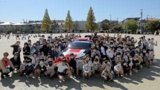 勝田貴元が長久手市の母校を訪問「夢を持って頑張るといつか繋がる」