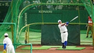 松坂大輔氏、フリー打撃で4発柵越え　「4番」で出場予定…イチロー氏と13年ぶり共闘
