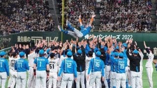 引退の杉谷に異例の“両軍胴上げ”　5度宙に舞う…侍J栗山監督も労い、愛された男の象徴