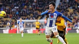 2戦連続スタメンの三笘薫がプレミア初ゴール！ 意外にもヘディングで決める