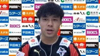 大分戦では同点ゴールを記録した熊本MF坂本亘基、「目の前に負けない」と山形戦に意気込み