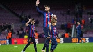 現役最後の試合を終えたピケ、安堵の表情を浮かべる「肩の荷が下りた」