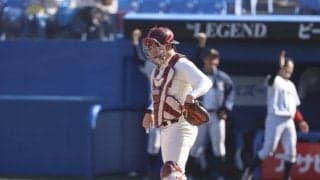 終盤の大量失点で逆転負け／立大戦