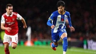 「様々な問題を引き起こした」2戦連発の三笘薫が現地紙から高評価、アーセナル相手の決勝ゴールを記録「素晴らしいプレーを披露」