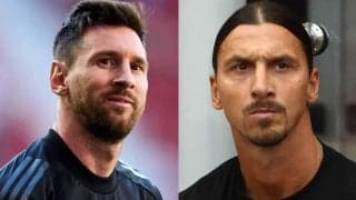 「神と神」メッシとイブラヒモビッチがパリで再会！笑顔での肩組みショットに「今はどんな関係性なんだろ」