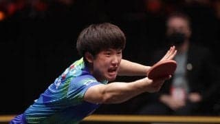 張本智和 完全アウェーで奮闘も準V 中国次期エース候補にリベンジ許す【卓球 WTTカップファイナルズ】