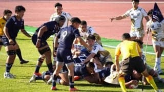 [ラグビー] 強豪・流経大と主導権争い　一時リードも２点差で惜敗