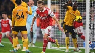 首位アーセナルが3連勝で中断期間へ！　主将ウーデゴールの2ゴールで下位ウルブス撃破《プレミアリーグ》