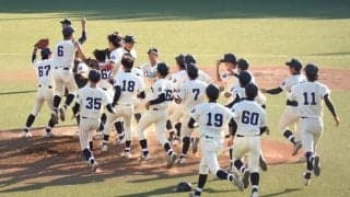 [準硬式野球] 「１年間のいいプレーが全部出た」投打かみ合い連勝！再び２部へ！