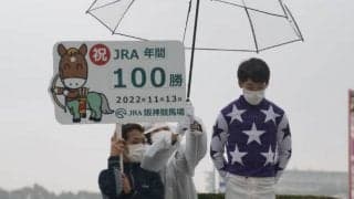 松山弘平騎手がJRA年間100勝を達成 3年連続3回目の到達