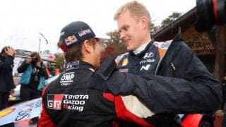 WRCジャパン：2位フィニッシュのオィット・タナック、第一声は勝田貴元への祝福