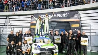 WRCジャパン：エミル・リンドホルム「喜びと安堵がミックス」WRC2イベント後記者会見