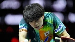 宇田幸矢 日韓サウスポー対決で世界19位に敗れる。3位決定戦へ【卓球 アジアカップ】