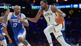 第4Qで失速したネッツがシクサーズに敗戦…渡邊雄太は右ハムストリングの張りで欠場