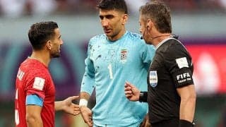 イングランド戦顔面負傷のイラン守護神ベイランヴァンドが練習復帰