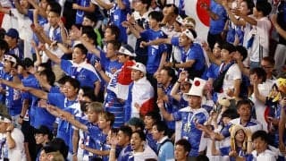 「この美女は誰だ？」「ワールドクラス」FIFAの国際映像に映り込んだ日本人サポーターがフォロワー急増「めちゃくちゃフォローされるw」