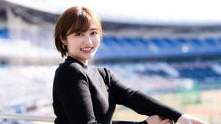 普段見られないレアな一面…女優・奥山かずさ、“未来の主力”揃うロッテ秋季練習に興奮