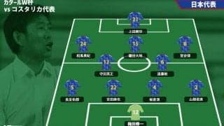 ドイツ戦から5名変更！ 守田英正が復活、トップに上田綺世、ドイツ戦ゴールの堂安律も先発《カタールW杯》