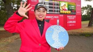 山下美夢有「後半戦は切り替えられた」と年間女王が最終戦V　日本勢初の平均ストローク60台も達成