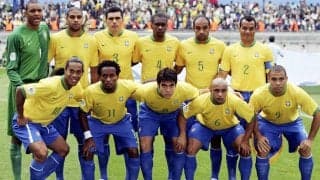 超豪華！ W杯でも共演したブラジルのレジェンド4人がスタンドに勢揃い、その後ろの人物にも注目集まる