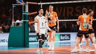 井手智のベルリン　第5セットを27-25で奪取しカップ戦準決勝進出