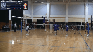 全日本バレーボール大学選手権大会 Mコート 男子 1回戦【見逃し配信】