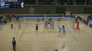 全日本バレーボール大学選手権大会 Pコート 男子 1回戦【見逃し配信】