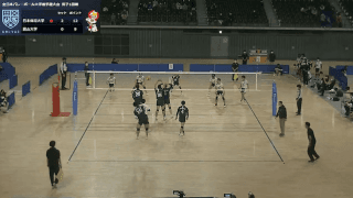 全日本バレーボール大学選手権大会 Qコート 男子 1回戦【見逃し配信】