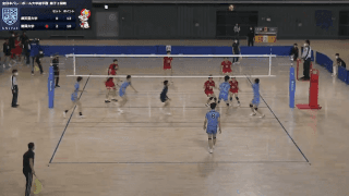 全日本バレーボール大学選手権大会 Pコート 男子 2回戦【見逃し配信】