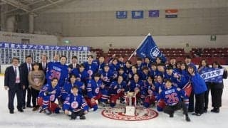 [アイスホッケー] 宿敵の明大に勝利！リーグ戦連覇！！