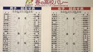 国体王者・鎮西は激戦区に、女子は東九州龍谷と東京都市大塩尻が初戦激突　組み合わせ決定／春高バレー