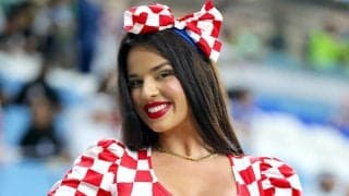 【カタールW杯】ミス・クロアチア、日本代表戦でもスタンドに姿　侍サポーターを悩殺