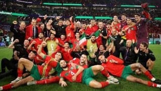 スペイン撃破のモロッコ、試合後にはイスラム教ならではの光景がピッチに広がる　試合中にも観客からの大歓声