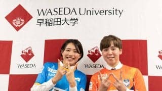 プロ内定の廣澤&ブラフが会見　共になでしこＪＡＰＡＮ入り誓う