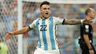 「いつも女神」「素晴らしい」勝負を決めるPKを務めたラウタロ、応援にきた妻の腹筋が凄かった「めちゃ綺麗」