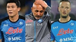 首位ナポリに異変？ トレーニングマッチ4試合11失点、キム・ミンジェら不在で不安が噴出