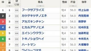 19歳牝馬が元日の名古屋競馬に出走 同世代にウオッカ、ダイワスカーレット