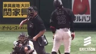 打者絶望の”急速落下”が「カッコよすぎ」　“卍ポーズ”との連続技が「これ以上ない」