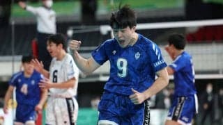 東海大相模が初戦突破　次戦は優勝候補の東福岡　榎本「食って大旋風を巻き起こしたい」／春高バレー