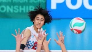 共栄学園・秋本美空、エースの働きで３回戦進出／春高バレー